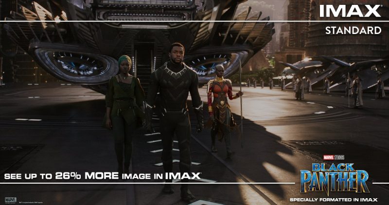 IMAX announces that Black Panther has several scenes shot specifically for the format