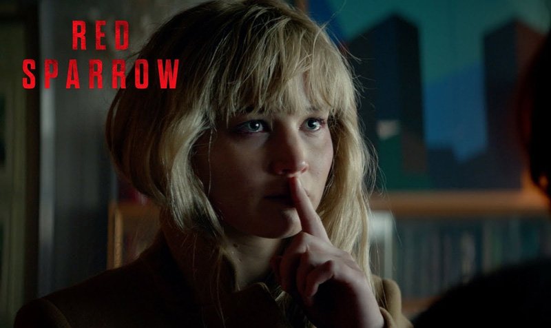 Jennifer Lawrence is Very Dangerous in the New Red Sparrow Spot