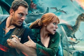 Pratt and Howard Run for Their Lives in New Jurassic World: Fallen Kingdom Poster