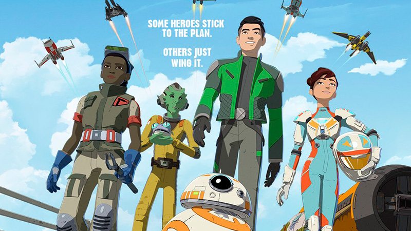 Star Wars Resistance Poster: Some Heroes Just Wing It