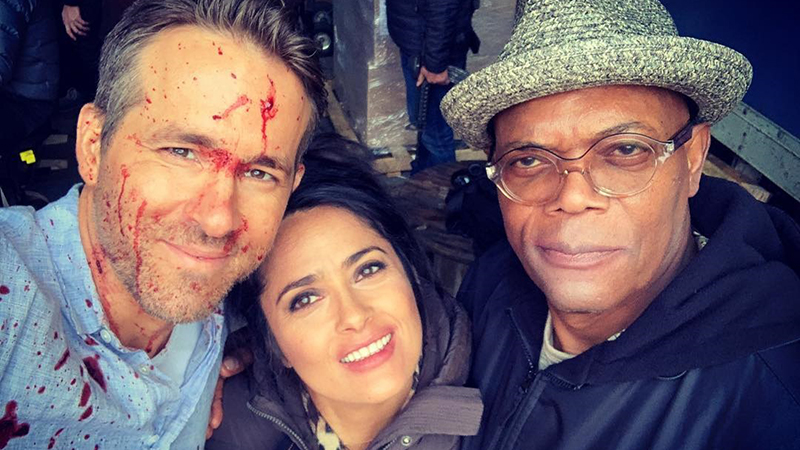 The Hitman's Wife's Bodyguard Photo Reunites Reynolds, Jackson & Hayek