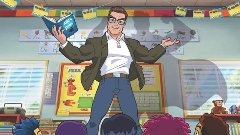 Stan Lee's Final Project Superhero Kindergarten to Star Arnold Schwarzenegger