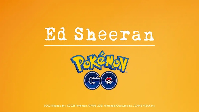 Pokémon GO Partnering with Ed Sheeran for New Event