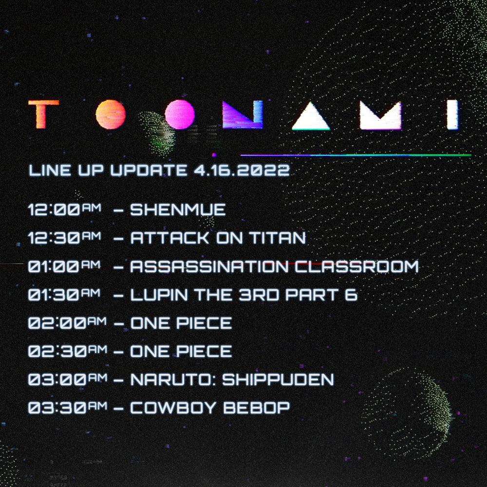 toonami schedule