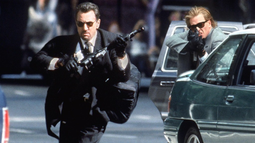 Robert De Niro and Val Kilmer in Heat.