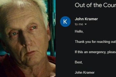 What is John Kramer’s Gmail in Saw X