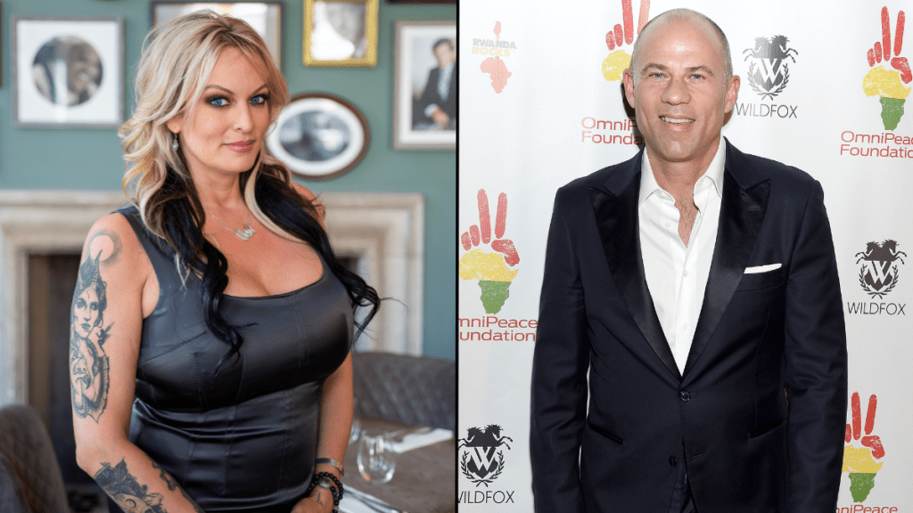 Stormy Daniels and her former attorney Michael Avenatti