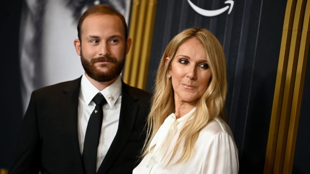 Rene-Charles Angelil and Celine Dion at I Am: Celine Dion New York screening