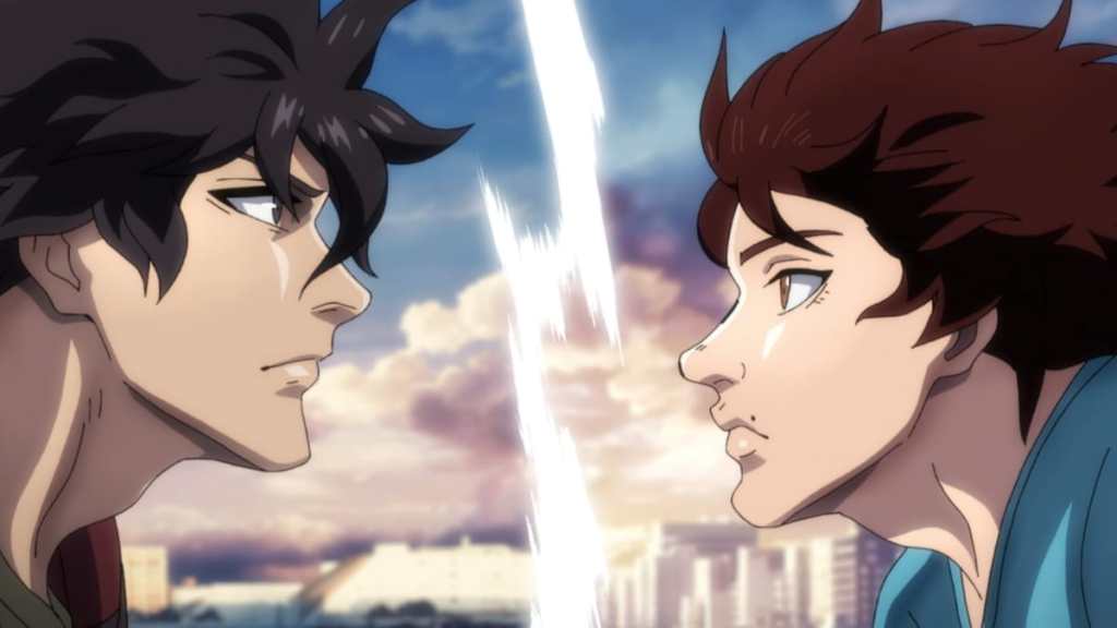 Tokita Ohma and Baki Hanma in Baki Hanma vs Kengan Ashura