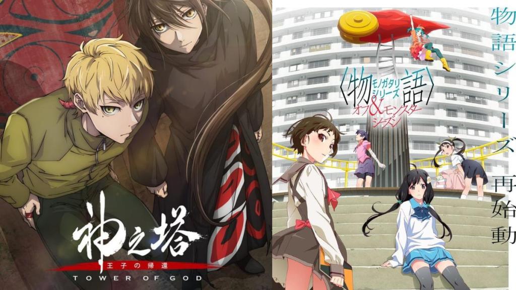 Tower of God Season 2 visual, Monogatari Series Off & Monster Season visual