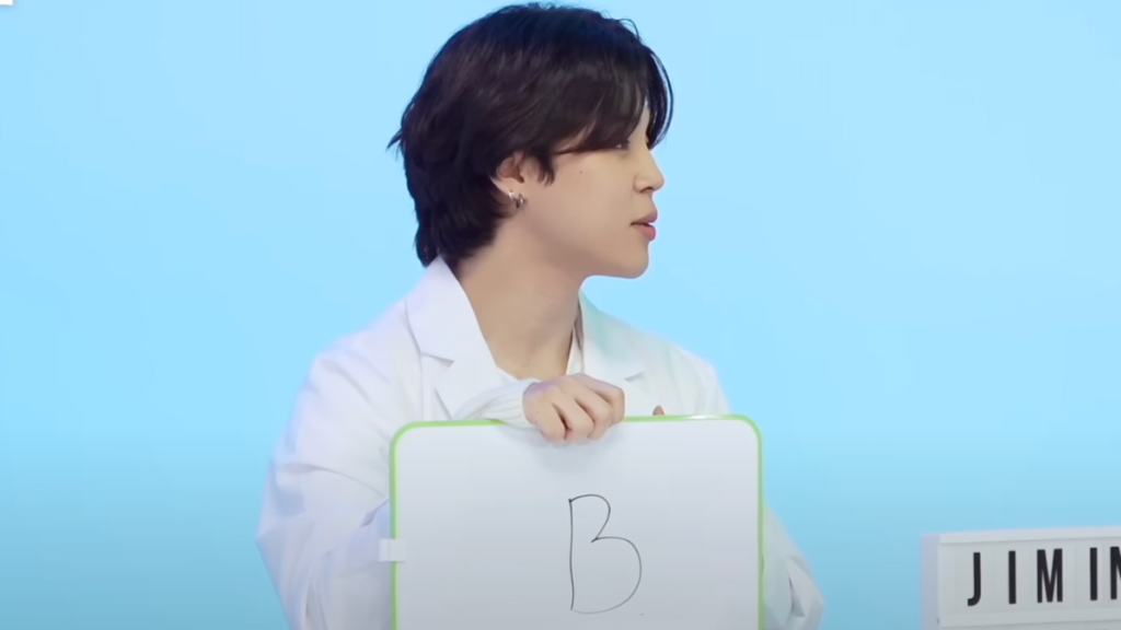 BTS Jimin reveals his MBTI personality type in Bangtan TV video