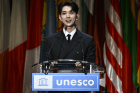 Seventeen Joshua delivers a speech at UNESCO 2024 ceremony as Goodwill youth ambassador