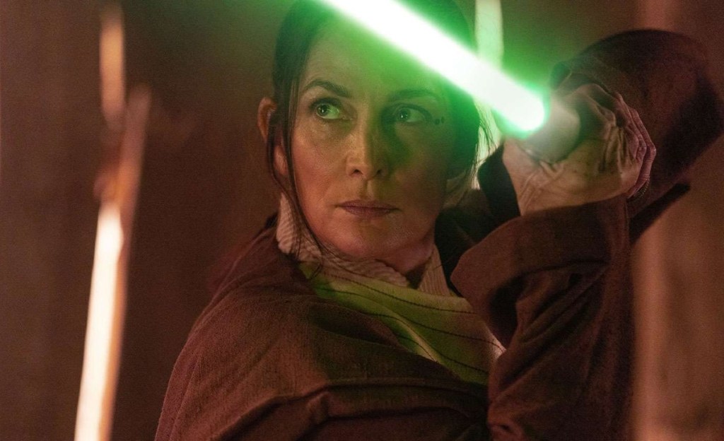 star wars the acolyte carrie-anne moss death indara reactions