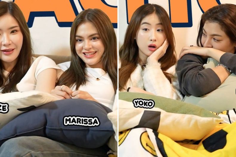 Ize Papichaya, Marissa Lloyd, Yoko Apasra, and Faye Peraya in Blank The Series SS1 Ep 3 Reaction