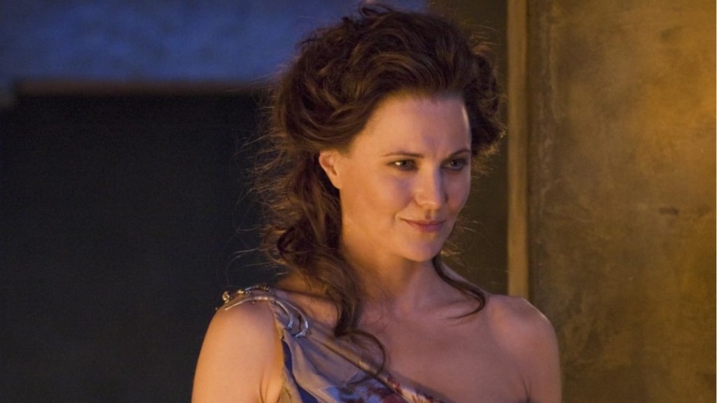 Lucy Lawless in Spartacus.