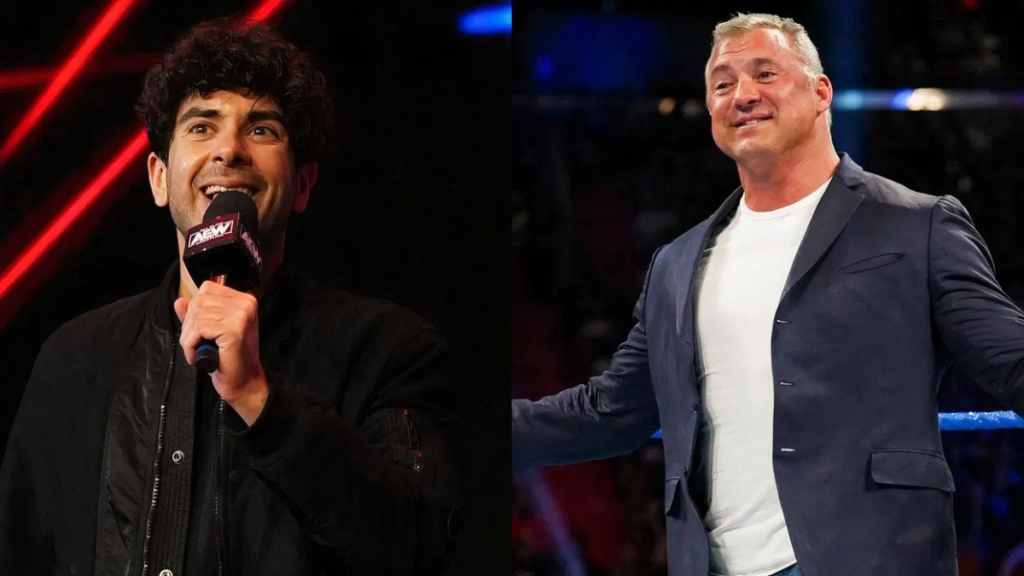 Former WWE star Shane McMahon and AEW President Tony Khan