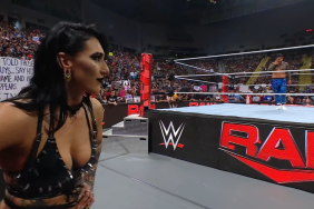 Rhea Ripley showed up during Jey Uso and Dominik Mysterio's match on WWE RAW