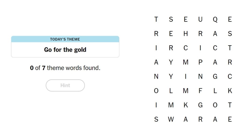 NYT Strands July 26 2024 Answers Theme Spangram Hint Clue