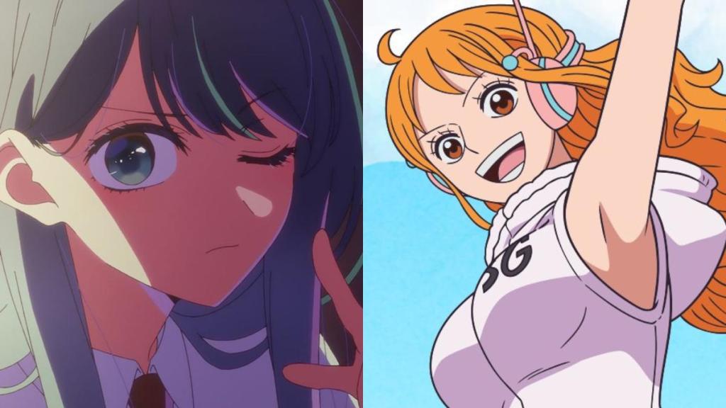 Akane in Oshi no Ko anime, Nami in One Piece Anime