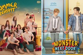 The cast of Summer Night in official poster, Park Anantadej and Big Thanakorn in Monster Next Door