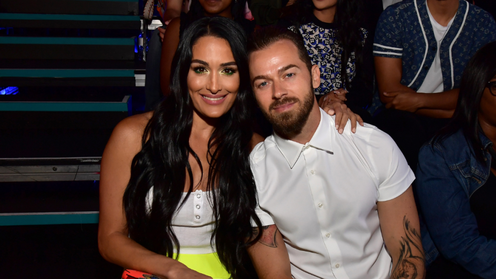 WWE Hall of Famer Nikki Bella and her husband, Artem Chingvintsev.