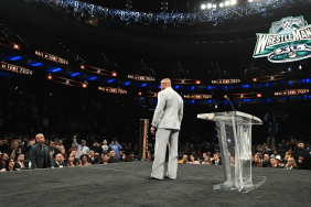 The Rock and Cody Rhodes had a tense stare-down at the WWE Hall of Fame prior to WrestleMania 40