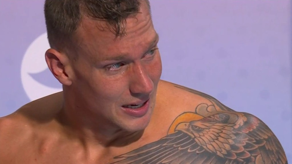 What Happened to Caeleb Dressel Crying Caleb 2024 Paris Olympics 100m Butterfly Fly