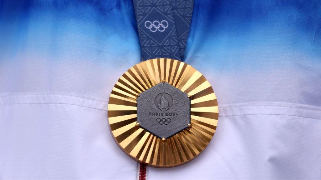 what is the olympic gold medal made of