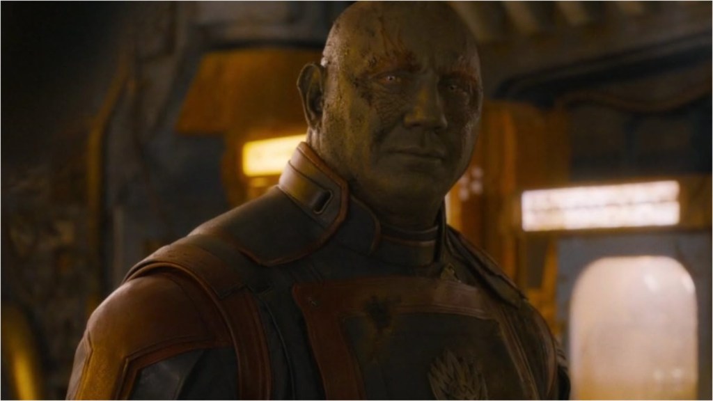 Dave Bautista in Guardians of the Galaxy Vol. 3.