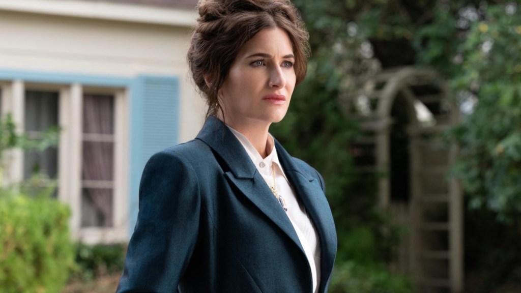 Kathryn Hahn stares as Agatha Harkness in Agatha All Along.