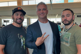 Former WWE Superstar Shane McMahon with AEW stars The Young Bucks