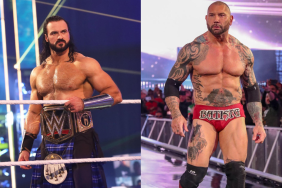 WWE legend Dave Bautista and Drew McIntyre