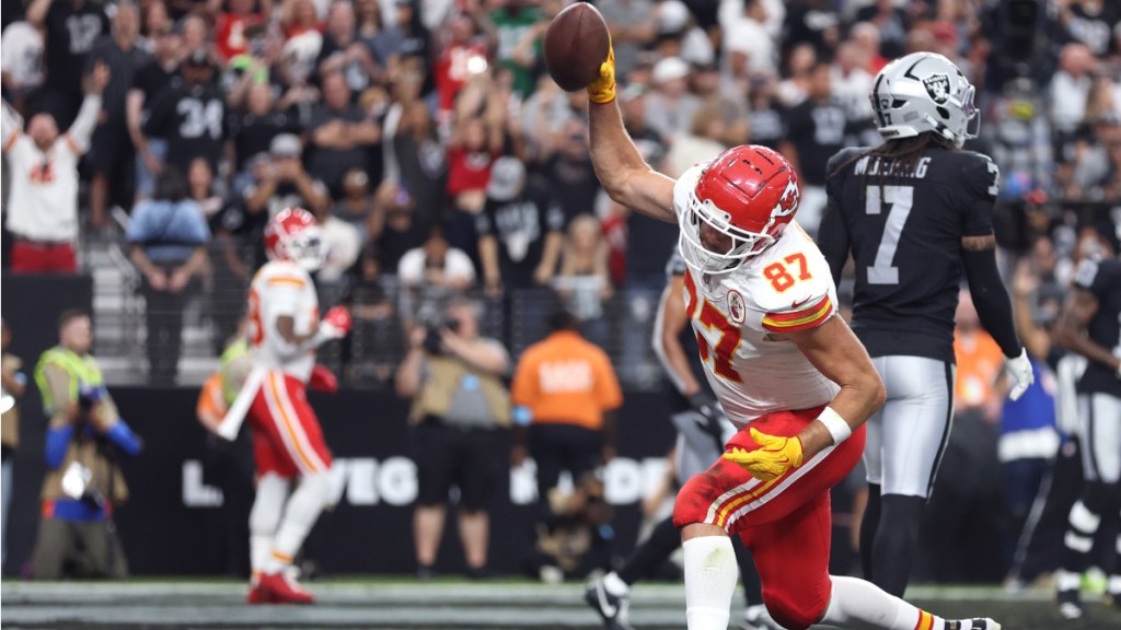 Yes, Travis Kelce Scored a Touchdown Against Las Vegas Raiders on October 27