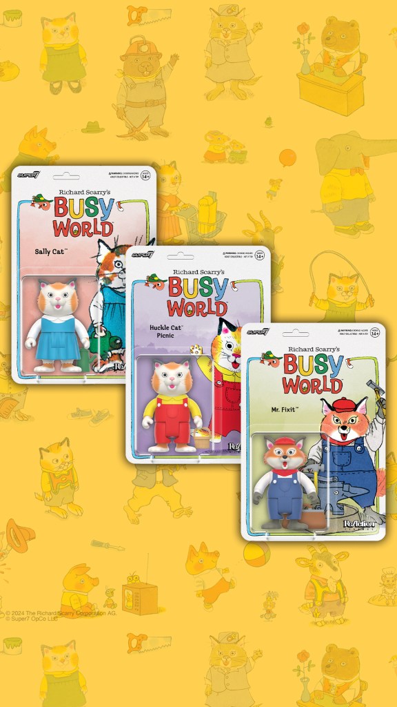 Exclusive Look at Super7's ReAction Figures Based on Richard Scarry's Busy World