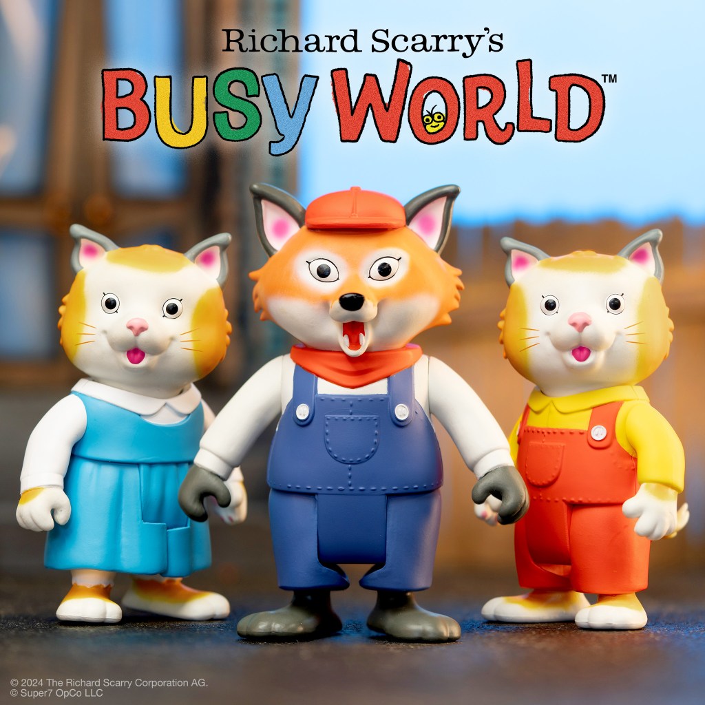 Exclusive Look at Super7's ReAction Figures Based on Richard Scarry's Busy World