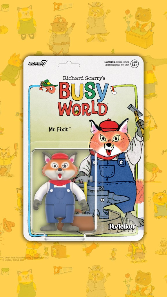 Exclusive Look at Super7's ReAction Figures Based on Richard Scarry's Busy World