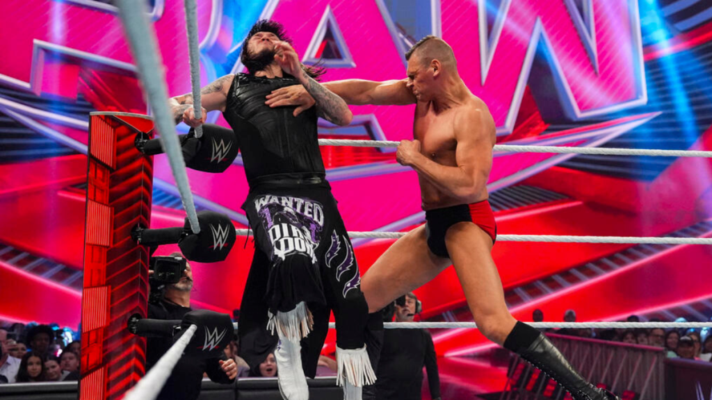 Dominik Mysterio and Gunther on WWE RAW