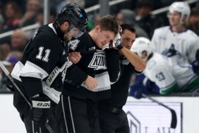 LA Kings' Mikey Anderson Exits Game Following Injury Against Canucks