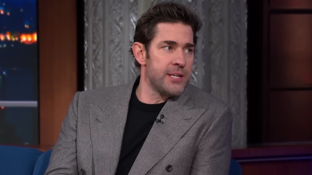 Here’s How John Krasinski Helped Stephen Colbert Transform Into Chris Evans