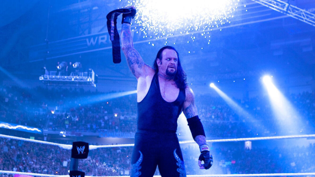 WWE Hall of Famer The Undertaker at WrestleMania.