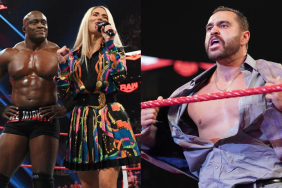 Former WWE Superstars Bobby Lashley, Lana and Rusev