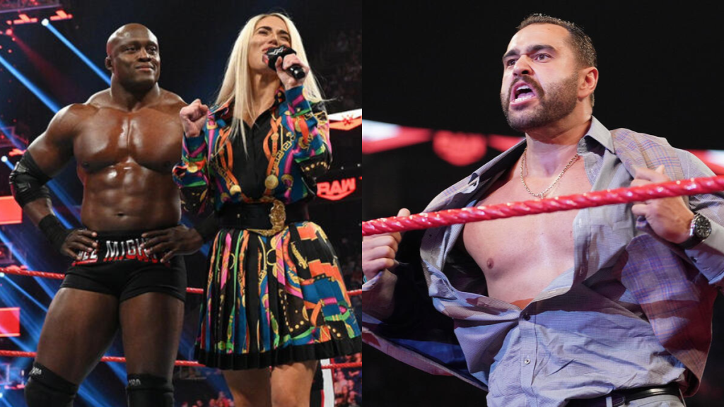 Former WWE Superstars Bobby Lashley, Lana and Rusev