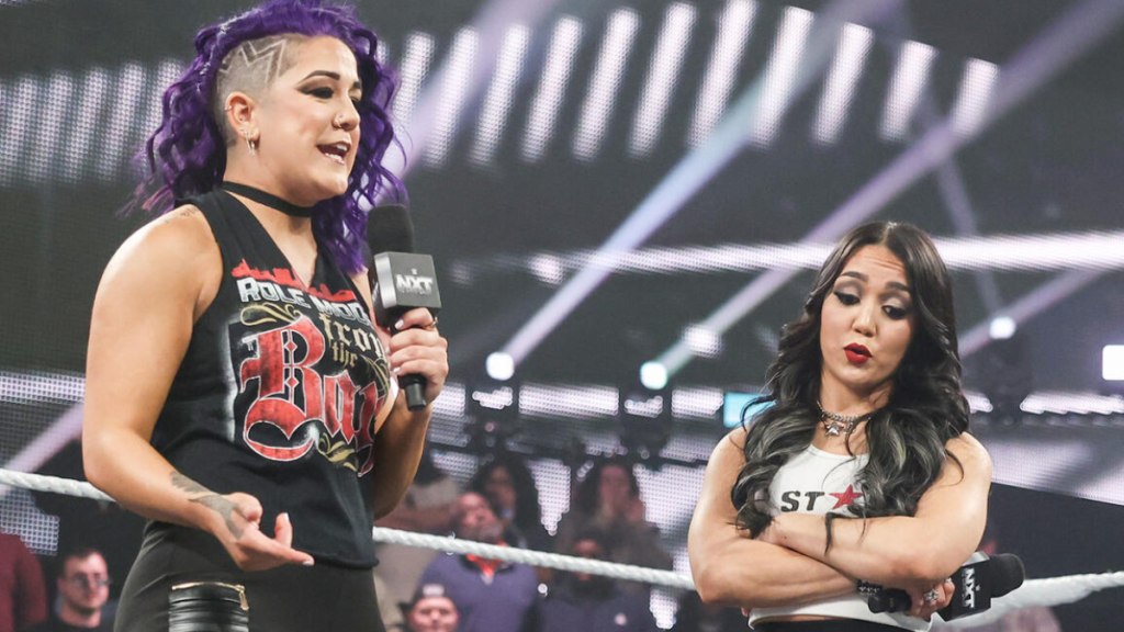 Bayley and Roxanne Perez on WWE NXT.