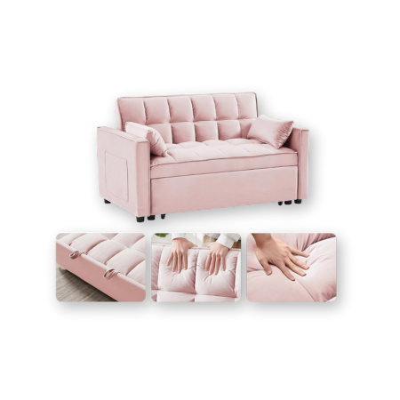 Wakefit 3 in 1 Convertible Sleeper Sofa Bed