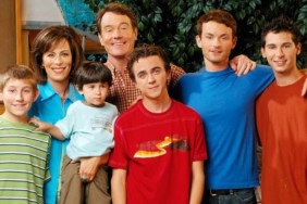 A family poses for a photo.