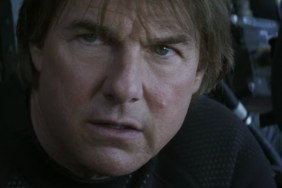 Tom Cruise stares and focuses.