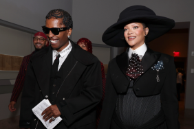 Met Gala Co-Chair A$AP Rocky and Rihanna attend the 2025 Met Gala Celebrating "Superfine: Tailoring Black Style