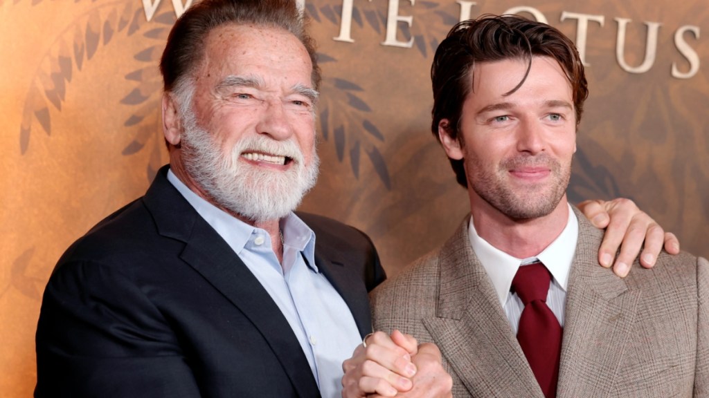 Arnold Schwarzenegger Says Son Patrick's Nude Scenes in White Lotus Were 'Crazy'