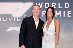 Brad Pitt & Ines de Ramon Make Red Carpet Appearance at F1 Premiere