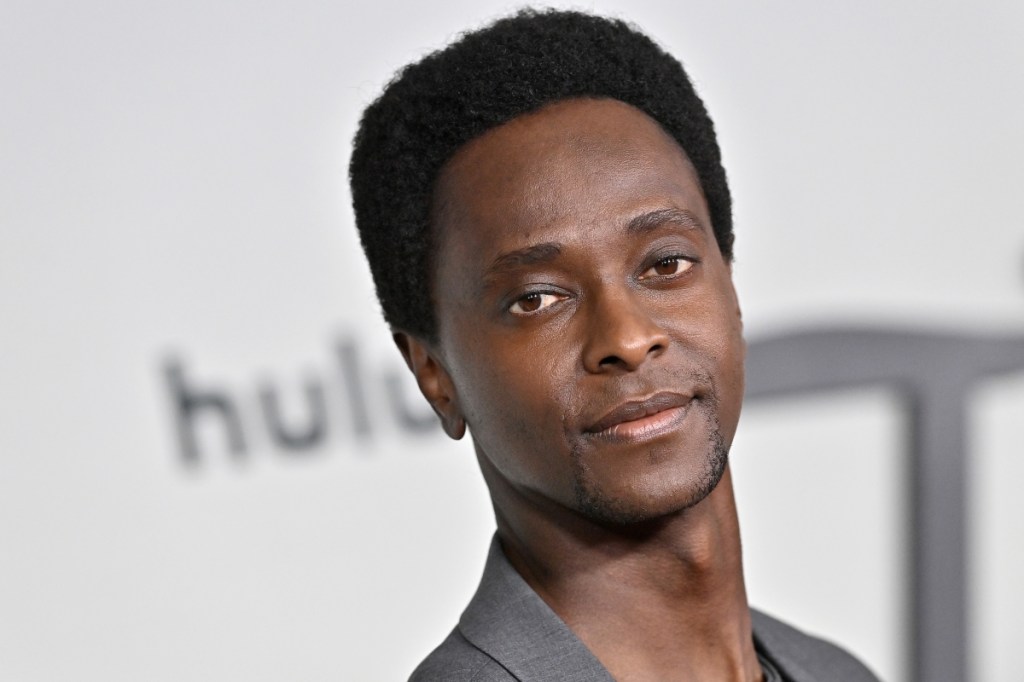 Edi Gathegi attends the Los Angeles Red Carpet Premiere Event for Hulu's "The 1619 Project" at Academy Museum of Motion Pictures on January 26, 2023 in Los Angeles, California.